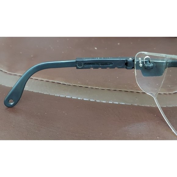 Vintage Uvex Astrospec 3000 Safety Glasses Black Frames Clear Len Adjustable OS - Picture 5 of 6